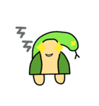 Lizard Dinosaur and his partner Q-seik（個別スタンプ：22）