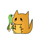 Lizard Dinosaur and his partner Q-seik（個別スタンプ：40）