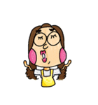 YT and her Fat Cat（個別スタンプ：1）