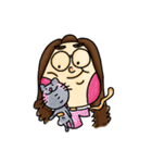 YT and her Fat Cat（個別スタンプ：3）