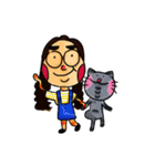 YT and her Fat Cat（個別スタンプ：12）
