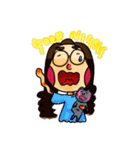 YT and her Fat Cat（個別スタンプ：18）