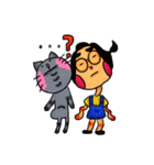 YT and her Fat Cat（個別スタンプ：24）