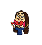 YT and her Fat Cat（個別スタンプ：30）