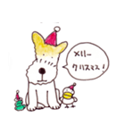 terrier＆duck christmas（個別スタンプ：1）