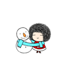 The Curl ＆ Xmas（個別スタンプ：1）