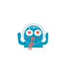 Wako-the octopus.（個別スタンプ：3）
