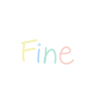 colourful hand write（個別スタンプ：1）