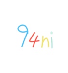 colourful hand write（個別スタンプ：15）