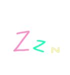 colourful hand write（個別スタンプ：24）