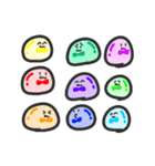 そこはかとなく丸い 9色のやつら。（個別スタンプ：1）