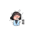 Single Dog world-Do not talk to me！（個別スタンプ：16）