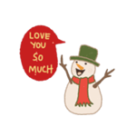 Happy Snow Man, Merry X mas.（個別スタンプ：13）