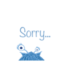 Blue Furry Monster（個別スタンプ：1）
