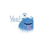 Blue Furry Monster（個別スタンプ：2）