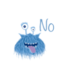 Blue Furry Monster（個別スタンプ：3）