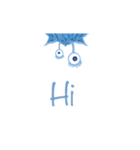 Blue Furry Monster（個別スタンプ：5）