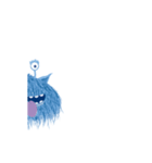 Blue Furry Monster（個別スタンプ：6）