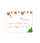Christmas Greeting Card in English（個別スタンプ：4）