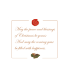Christmas Greeting Card in English（個別スタンプ：7）