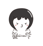 Rice spoon is black（個別スタンプ：19）