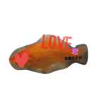 金魚さん<+))><<（個別スタンプ：14）