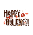 Happy Holidays Sticker:Christmas message（個別スタンプ：1）