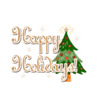 Happy Holidays Sticker:Christmas message（個別スタンプ：4）