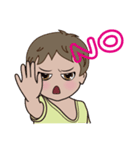 Q little boy（個別スタンプ：22）