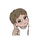 Q little boy（個別スタンプ：37）