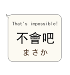 簡単な中国語、英語、日本語対話（個別スタンプ：21）