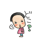 おでこちゃんのかわいいほのぼのスタンプ（個別スタンプ：4）