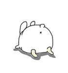 フツーだね。だんごうさぎさん（個別スタンプ：4）