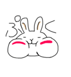 フツーだね。だんごうさぎさん（個別スタンプ：5）