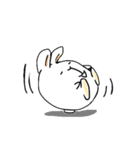 フツーだね。だんごうさぎさん（個別スタンプ：6）