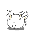 フツーだね。だんごうさぎさん（個別スタンプ：12）