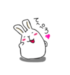 フツーだね。だんごうさぎさん（個別スタンプ：13）