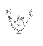 フツーだね。だんごうさぎさん（個別スタンプ：17）