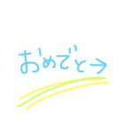 手書き文字girl40（個別スタンプ：21）