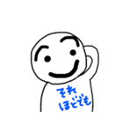 たれ眉の人のつぶやき（個別スタンプ：3）