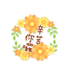 Natural Sticker- flower-CT（個別スタンプ：35）