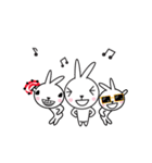 pink rabbit with yellowurt（個別スタンプ：2）