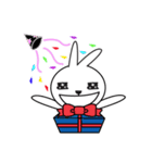 pink rabbit with yellowurt（個別スタンプ：4）