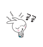 pink rabbit with yellowurt（個別スタンプ：11）