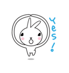 pink rabbit with yellowurt（個別スタンプ：13）