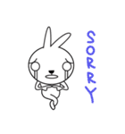 pink rabbit with yellowurt（個別スタンプ：18）