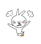 pink rabbit with yellowurt（個別スタンプ：19）