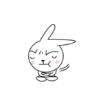 pink rabbit with yellowurt（個別スタンプ：22）