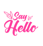 Say Hello Handwritten（個別スタンプ：1）