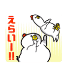ねぎらう太っちょ鳥（個別スタンプ：22）